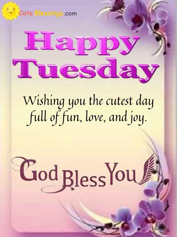 Cute Wishes for Tuesday