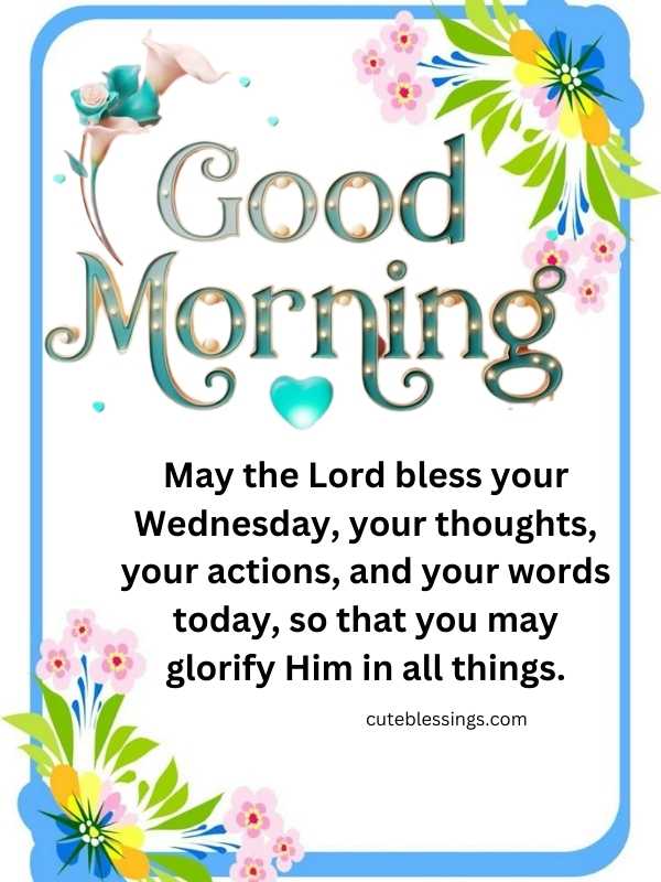 Powerful Wednesday Morning Prayers with flowers